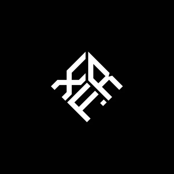Mobilexfr Letter Logo Design Black Background Xfr Creative Initials Letter — ストックベクタ