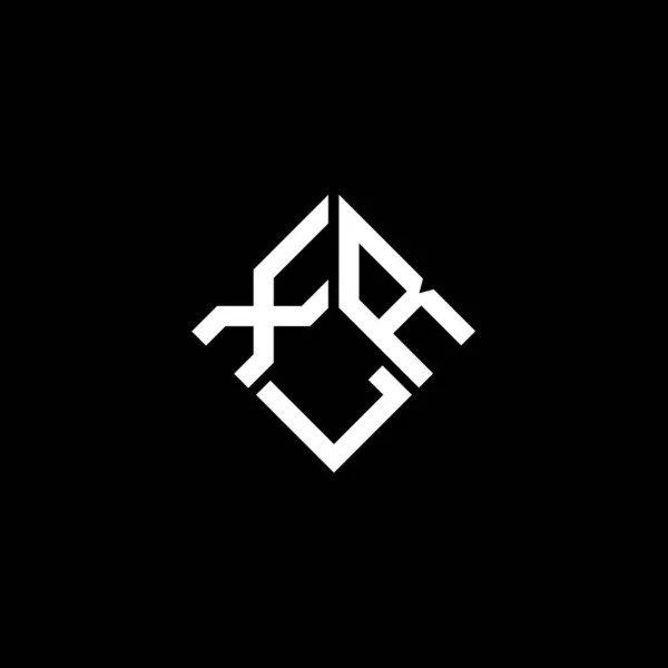 Xlr Letter Logo Ontwerp Zwarte Achtergrond Xlr Creatieve Initialen Letter — Stockvector
