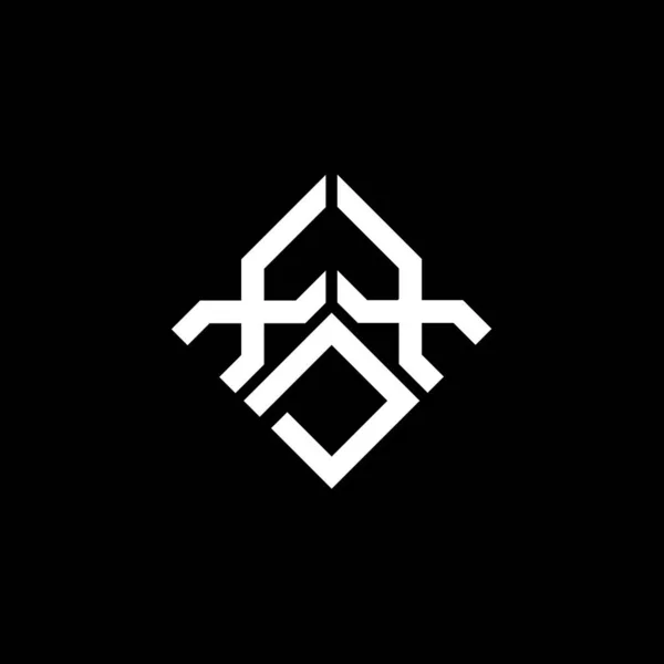 Xdx Letter Logo Design Auf Schwarzem Hintergrund Xdx Kreative Initialen — Stockvektor