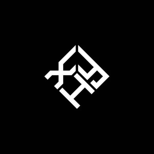 Xhy Letter Logo Design Auf Schwarzem Hintergrund Xhy Kreative Initialen — Stockvektor