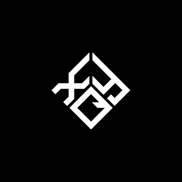 Xqy Letter Logo Design Black Background Xqy Creative Initials Letter — Stock Vector