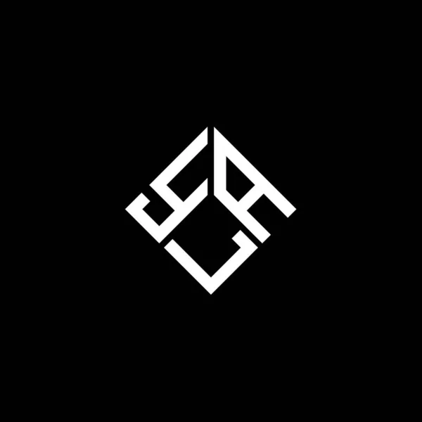 Projekt Logo Litery Yla Czarnym Tle Yla Twórcze Inicjały Litera — Wektor stockowy