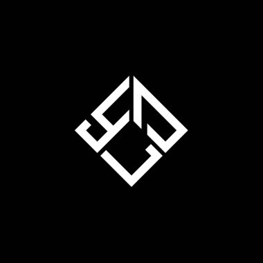 Siyah arkaplanda eski harf logosu tasarımı. Eski yaratıcı harflerin baş harfleri logo kavramı. Eski harf tasarımı.