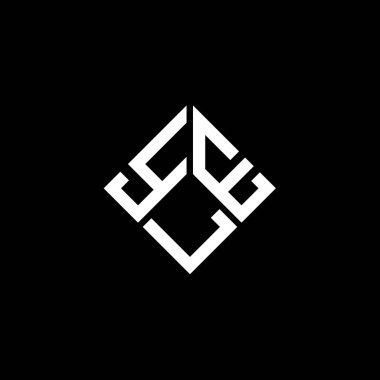 Siyah arka planda YLE harf logosu tasarımı. YLE yaratıcı harflerin baş harfleri logo kavramı. YLE harf tasarımı.