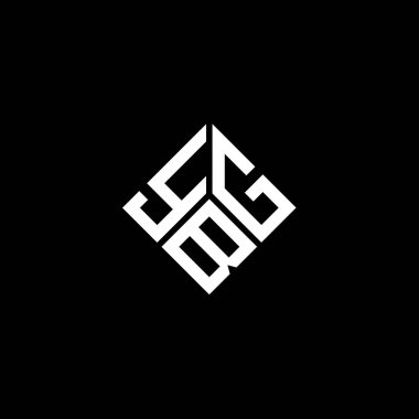 Siyah arka planda YBG harf logosu tasarımı. YBG yaratıcı harflerin baş harfleri logo kavramı. YBG harf tasarımı.