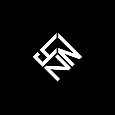 Siyah arka planda YNN harf logosu tasarımı. YNN yaratıcı harflerin baş harfleri logo kavramı. YNN harf tasarımı.