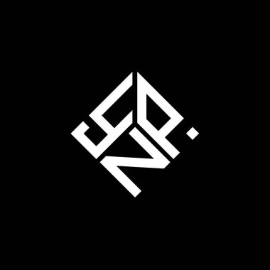 Siyah arka planda YNP harf logosu tasarımı. YNP yaratıcı harflerin baş harfleri logo kavramı. YNP harf tasarımı.