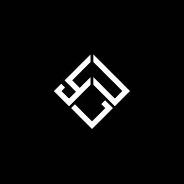 Siyah arka planda YLU harf logosu tasarımı. YLU yaratıcı harf logosu konsepti. YLU harf tasarımı.