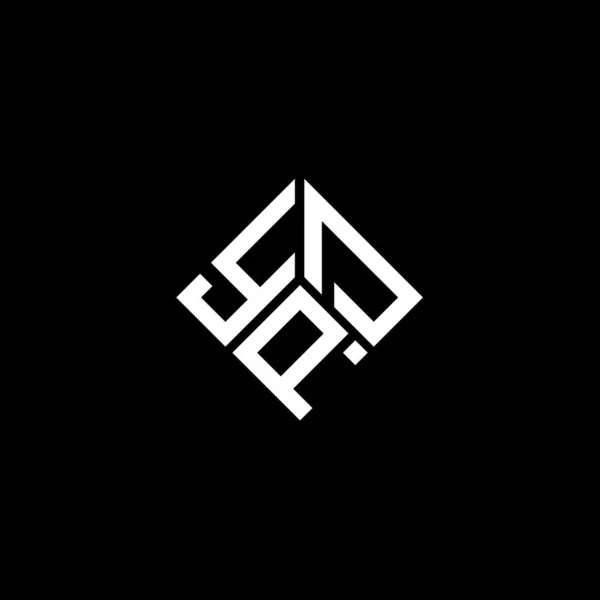 Дизайн Логотипа Ypd Чёрном Фоне Концепция Логотипа Инициалами Ypd Дизайн — стоковый вектор