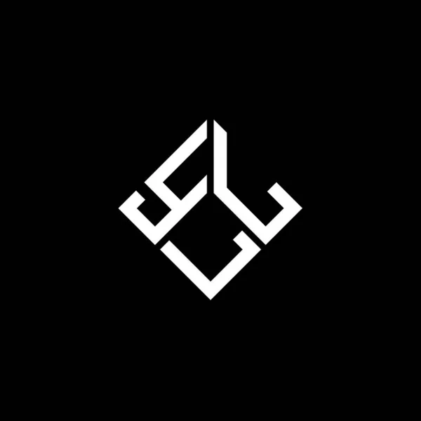 Форма Логотипу Yll Чорному Тлі Yll Творчі Ініціали Букви Концепція — стоковий вектор