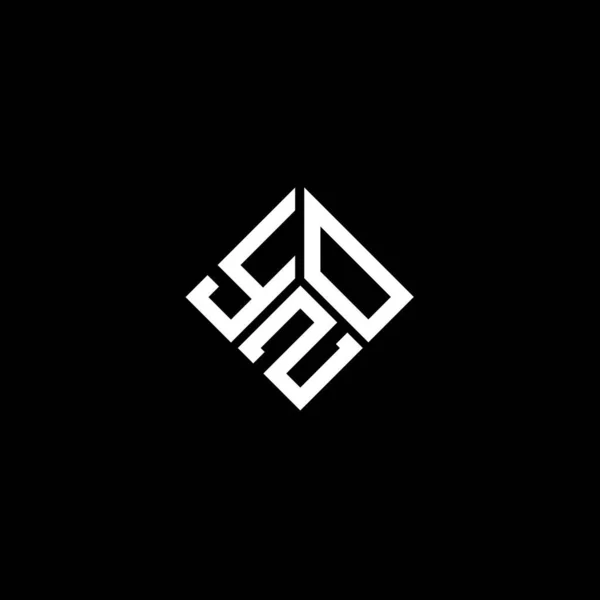 Yzo Письмо Логотип Дизайн Черном Фоне Концепция Логотипа Инициалами Yzo — стоковый вектор