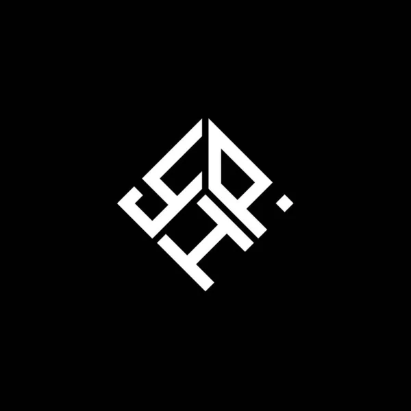 Yhp Дизайн Логотипу Літер Чорному Тлі Yhp Творчі Ініціали Букви — стоковий вектор