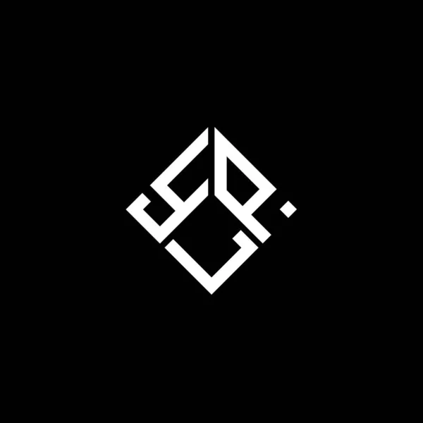 Ylp Letter Logo Ontwerp Zwarte Achtergrond Ylp Creatieve Initialen Letter — Stockvector