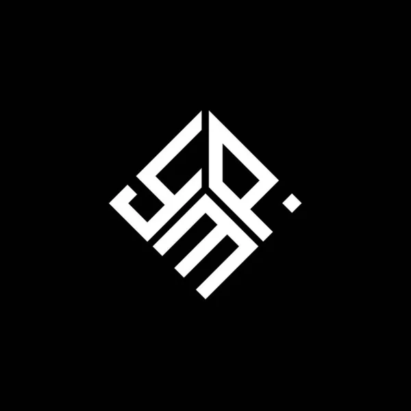 Ymp Lettre Logo Design Sur Fond Noir Ymp Initiales Créatives — Image vectorielle