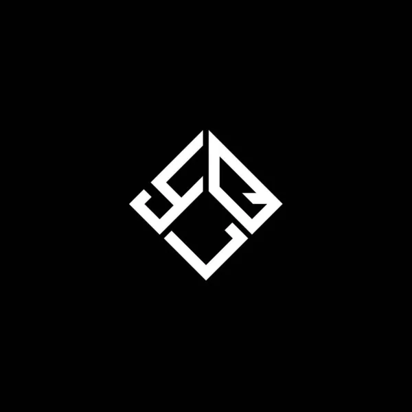 Дизайн Логотипа Ylq Чёрном Фоне Концепция Логотипа Инициалами Ylq Дизайн — стоковый вектор