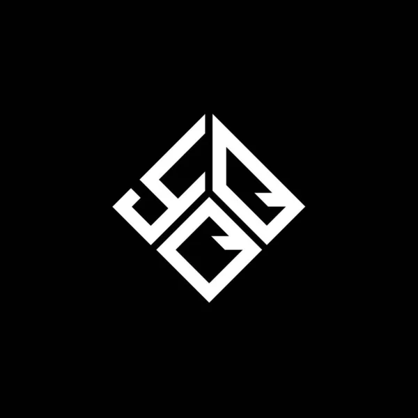 Diseño Del Logotipo Letra Yqq Sobre Fondo Negro Yqq Iniciales — Vector de stock