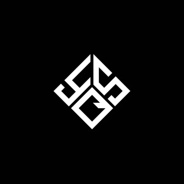 Σχεδιασμός Λογότυπου Επιστολής Yqs Μαύρο Φόντο Yqs Δημιουργική Αρχικά Γράμμα — Διανυσματικό Αρχείο