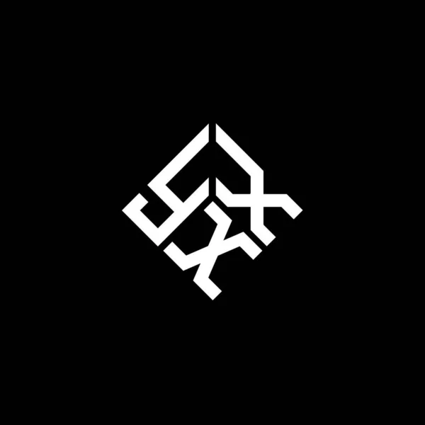 Yxx Letter Logo Design Black Background Yxx Creative Initials Letter — Stock Vector