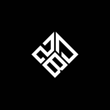 Siyah arkaplanda ZBD harf logosu tasarımı. ZBD yaratıcı harflerin baş harfleri logo kavramı. ZBD harf tasarımı.