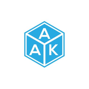 Siyah arka planda AAK harfli logo tasarımı. AAK yaratıcı harf logosu konsepti. AAK harf tasarımı.