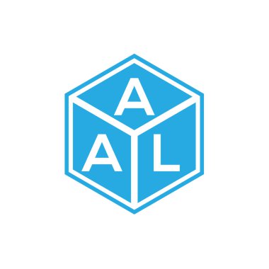 Siyah arka planda AAL harf logosu tasarımı. AAL yaratıcı harfler logosu konsepti. AAL harf tasarımı.