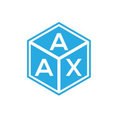 Siyah arkaplanda AAX harfli logo tasarımı. AAX yaratıcı harflerin baş harfleri logo kavramı. AAX harf tasarımı.