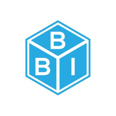 Siyah arka planda BBI harf logosu tasarımı. BBI yaratıcı harfler logosu konsepti. BBI harf tasarımı.
