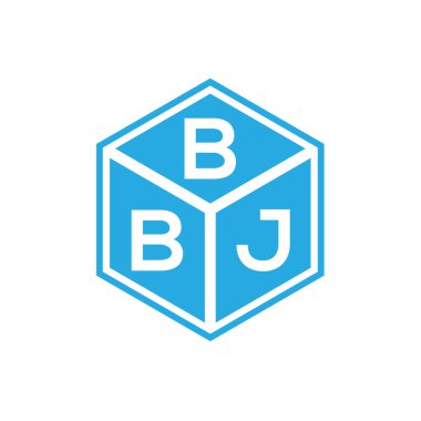 Siyah arka planda BBJ harf logosu tasarımı. BBJ yaratıcı harflerin baş harfleri logo kavramı. BBJ harf tasarımı.