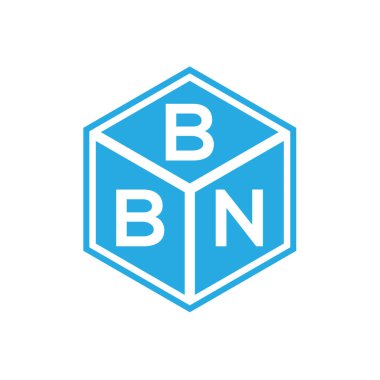 Siyah arkaplanda BBN harfi logo tasarımı. BBN yaratıcı harflerin baş harfleri logo kavramı. BBN harf tasarımı.