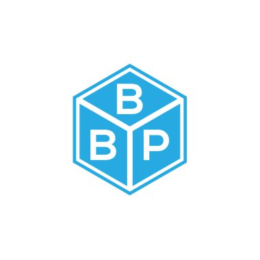 Siyah arkaplanda BBP harfi logo tasarımı. BBP yaratıcı harflerin baş harfleri logo konsepti. BBP harf tasarımı.