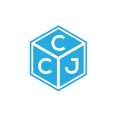 CCJ harf logosu tasarımı siyah arka planda. CCJ yaratıcı harflerin baş harfleri logo kavramı. CCJ harf tasarımı.