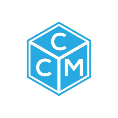 Siyah arka planda CCM harf logosu tasarımı. CCM yaratıcı harflerin baş harfleri logo kavramı. CCM harf tasarımı.
