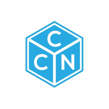 Siyah arka planda CCN harf logosu tasarımı. CCN yaratıcı harflerin baş harfleri logo kavramı. CCN harf tasarımı.