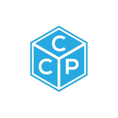 Siyah arka planda CCP harf logosu tasarımı. CCP yaratıcı harflerin baş harfleri logo kavramı. CCP harf tasarımı.