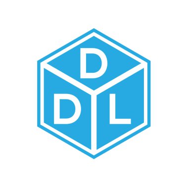 Siyah arka planda DDL harf logosu tasarımı. DDL yaratıcı harflerin baş harfleri logo kavramı. DDL harf tasarımı.