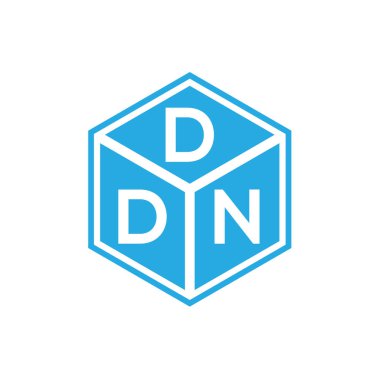 Siyah arka planda DDN harf logosu tasarımı. DDN yaratıcı harflerin baş harfleri logo kavramı. DDN harf tasarımı.