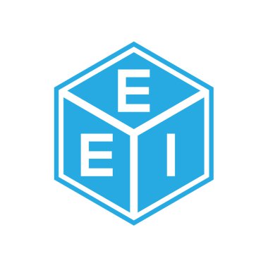 Siyah arka planda EEI harf logosu tasarımı. EEI yaratıcı harflerin baş harfleri logo kavramı. EEI harf tasarımı.