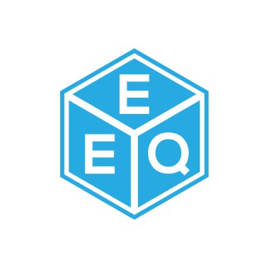 Siyah arka planda EEQ harfi logo tasarımı. EEQ yaratıcı harflerin baş harfleri logo kavramı. EEQ harf tasarımı.