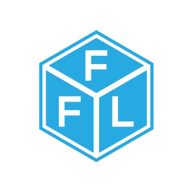 Siyah arka planda FFL harf logosu tasarımı. FFL yaratıcı harflerin baş harfleri logo kavramı. FFL harf tasarımı.