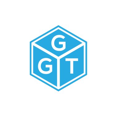 Siyah arka planda GGT harf logosu tasarımı. GGT yaratıcı harflerin baş harfleri logo kavramı. GGT harf tasarımı.