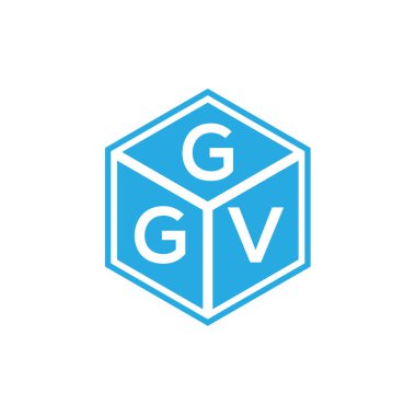 Siyah arka planda GGV harf logosu tasarımı. GGV yaratıcı harflerin baş harfleri logo kavramı. GGV harf tasarımı.