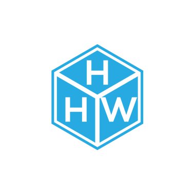Siyah arka planda HHW harf logosu tasarımı. HHW yaratıcı harflerin baş harfleri logo kavramı. HHW harf tasarımı.
