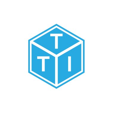 Siyah arka planda TTI harf logosu tasarımı. TTI yaratıcı harfler logosu konsepti. TTI harf tasarımı.