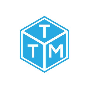 Siyah arkaplanda TTM harf logosu tasarımı. TTM yaratıcı harflerin baş harfleri logo kavramı. TTM harf tasarımı.