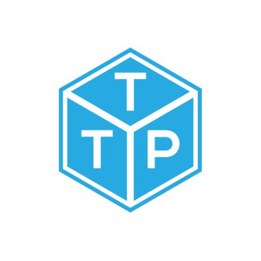 Siyah arkaplanda TTP harfi logo tasarımı. TTP yaratıcı harflerin baş harfleri logo kavramı. TTP harf tasarımı.