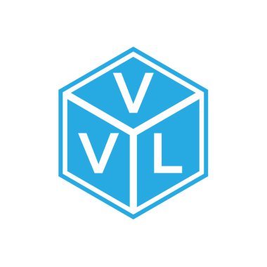 Siyah arkaplanda VVL harf logosu tasarımı. VVL yaratıcı harflerin baş harfleri logo kavramı. VVL harf tasarımı.