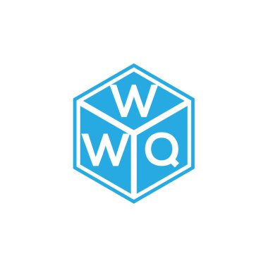Siyah arka planda WWQ harfi logo tasarımı. WWQ yaratıcı harflerin baş harfleri logo kavramı. WWQ harf tasarımı.