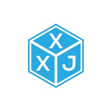 Siyah arka planda XXJ harf logosu tasarımı. XXJ yaratıcı harflerin baş harfleri logo kavramı. XXJ harf tasarımı.