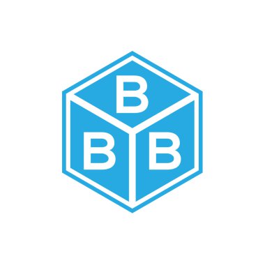 Siyah arka planda BBB harfi logo tasarımı. BBB yaratıcı harf logosu konsepti. BBB harf tasarımı.