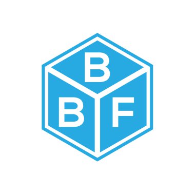 Siyah arka planda BBF harf logosu tasarımı. BBF yaratıcı harf logosu konsepti. BBF harf tasarımı.